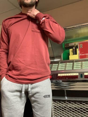 Customer photo review of BSL PREMIUM FLEECE JOGGERS - BLACK BULLET LOGO OUTLINE