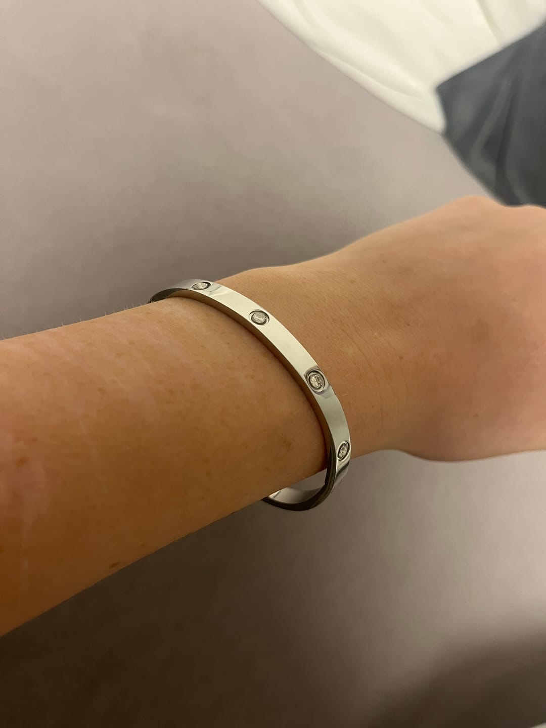 Customer photo review of Arianna Armreif | 18K vergoldet