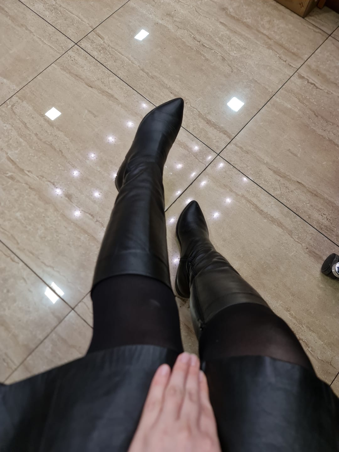 Customer photo review of Cizme Sexy Winter Negru