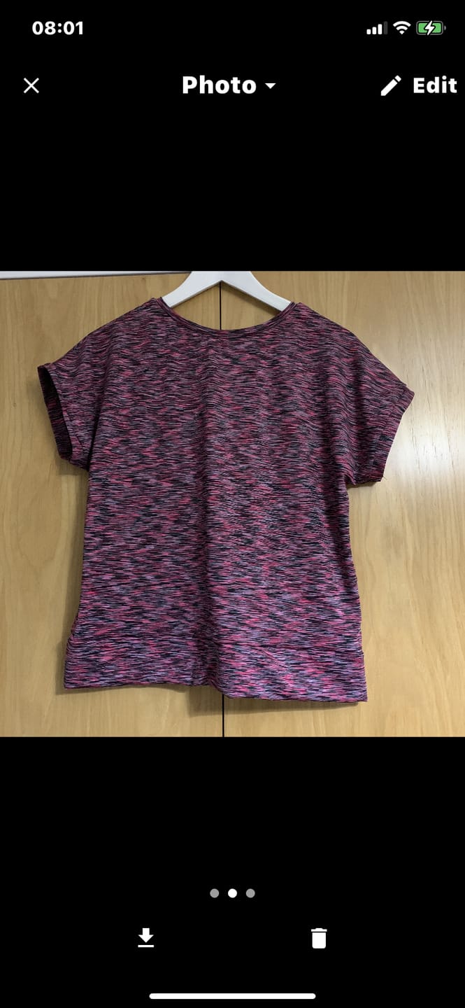 Customer photo review of Melange Active Wear Sports Jersey Fabric