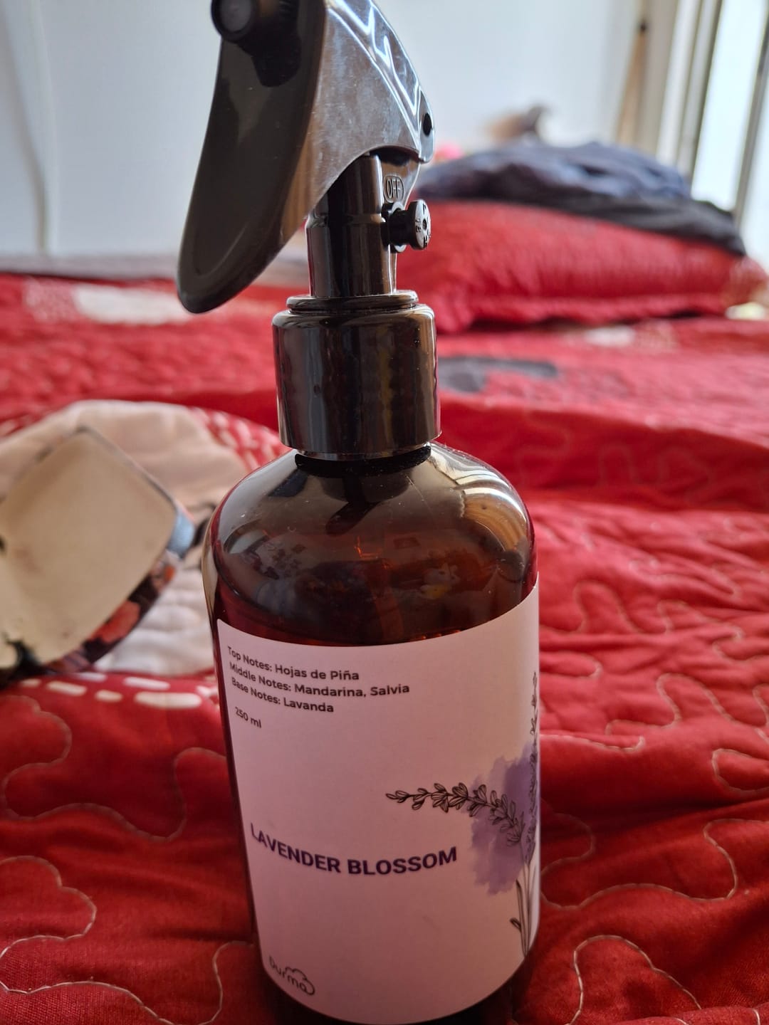 Customer photo review of Lavender Blossom - Bruma de Almohada para Sueño Profundo (250 ml)