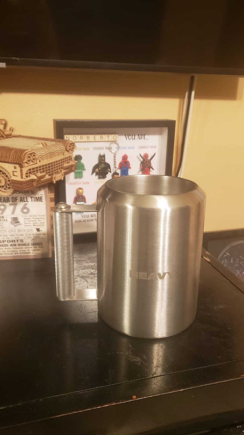 Customer photo review of Heavy* Mug | The World's Heaviest Mug
