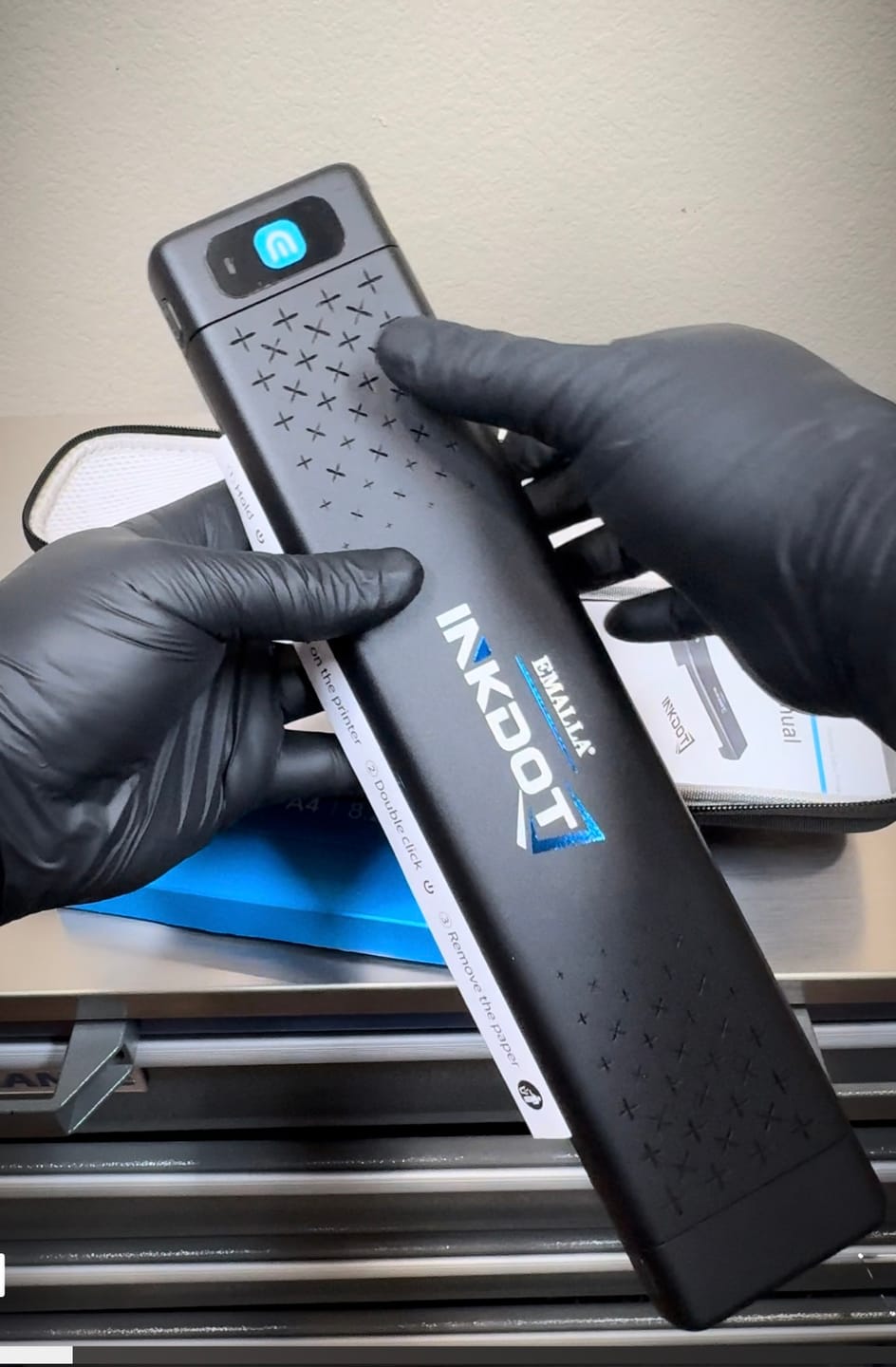 Customer photo review of EMALLA INKDOT Wireless Thermal Printer