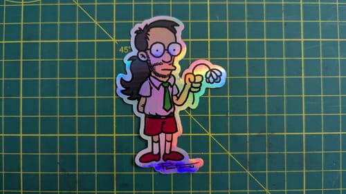 Customer photo review of Stickers Holográficos