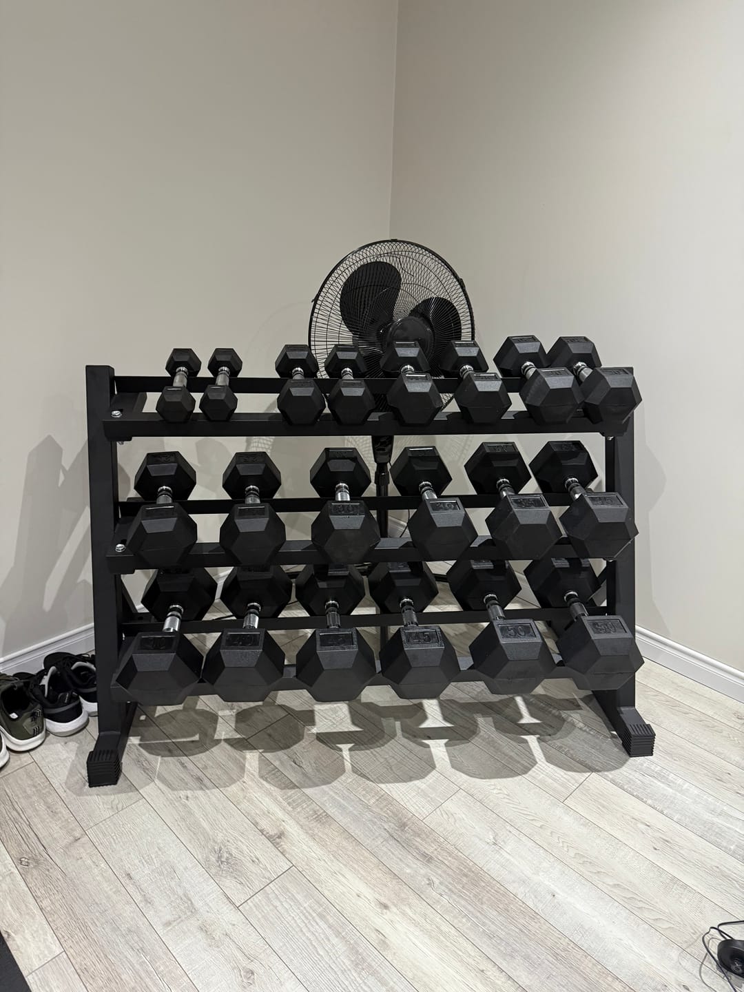 Customer photo review of Haltères Hexagonaux en Caoutchouc (Vendu à l'unité)