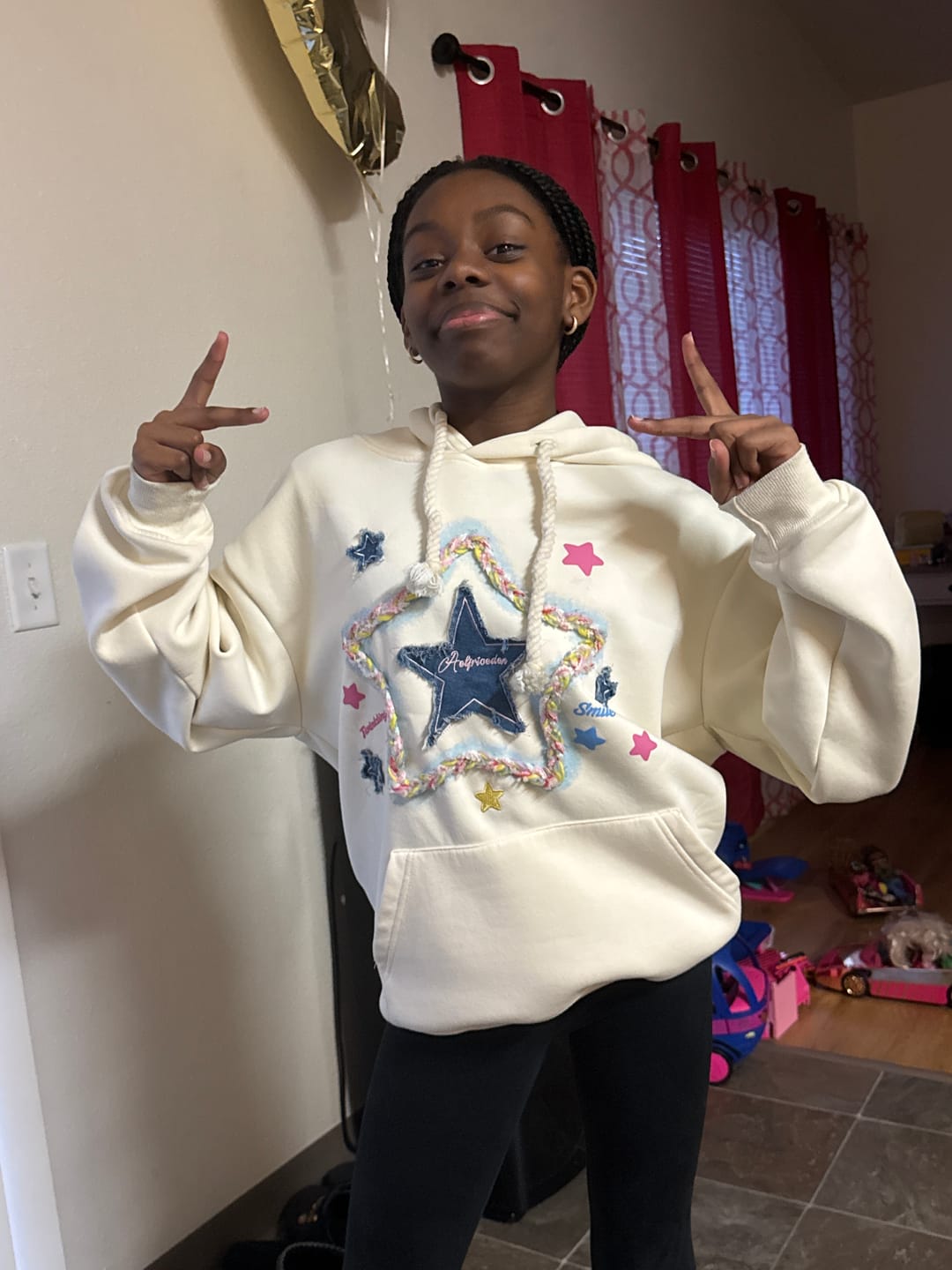 Customer photo review of Aelfric Eden Oversized Star Hoodie