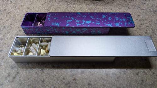 Customer photo review of Weekly Vitamin XL Cases (2-Pack)