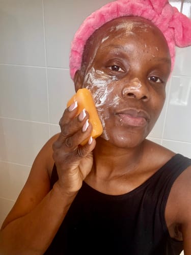 Customer photo review of Turmeric Glow Soap