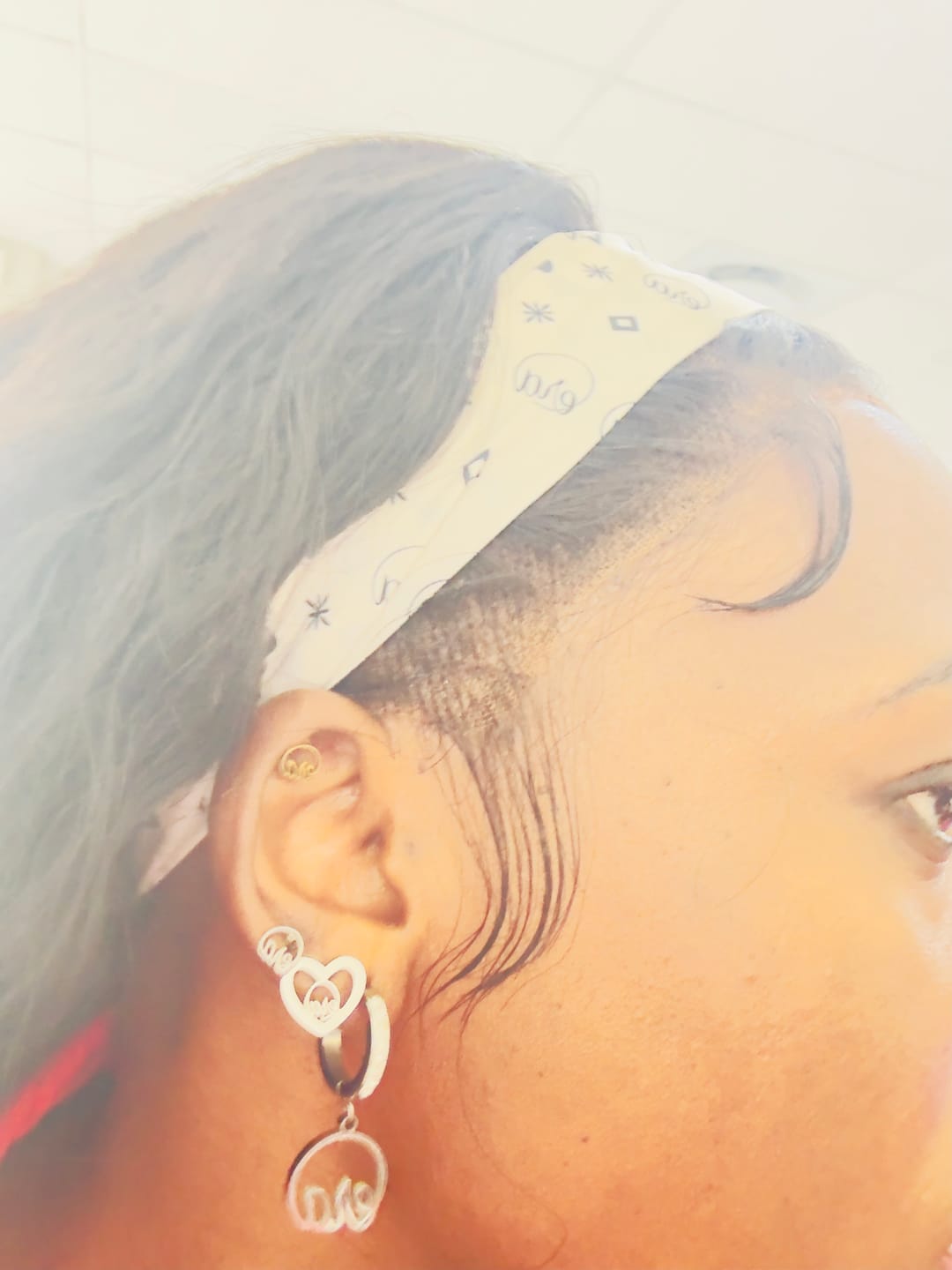 Customer photo review of Silver Thando Studs