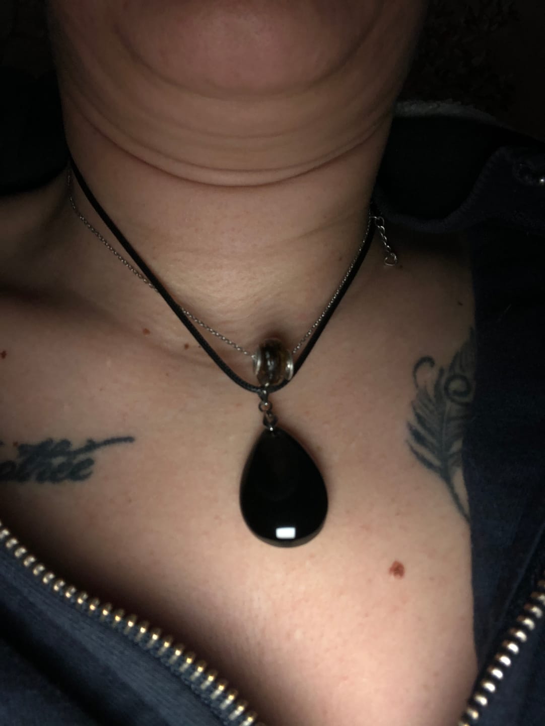 Customer photo review of Pendentif en Obsidienne Oeil Céleste