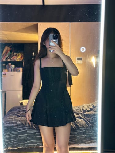 Customer photo review of Marlee Mini Dress - Black