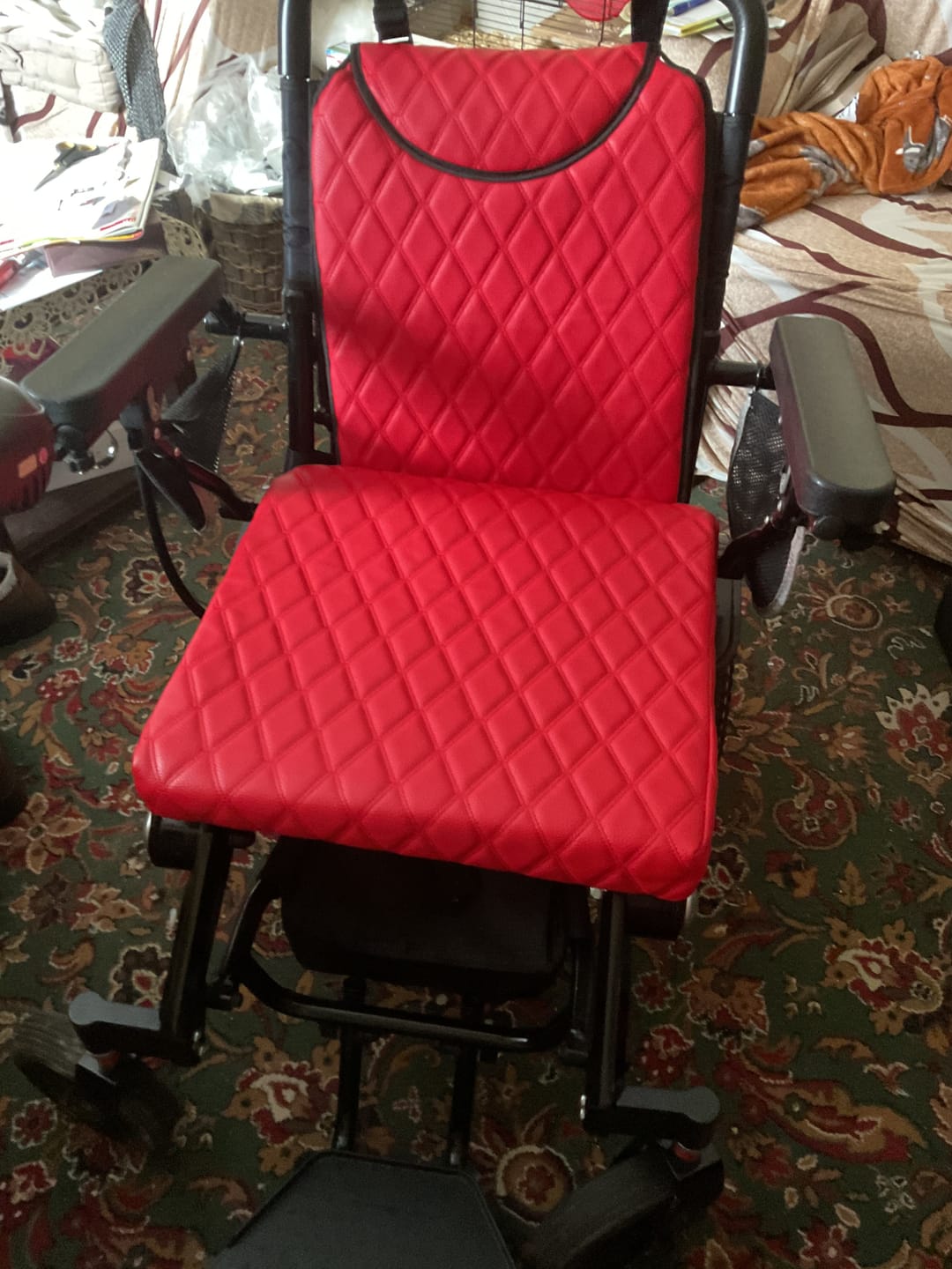 Customer photo review of Luxury Leather Seat Cushion Cover for Freedom Pro and Elite Electric Wheelchair