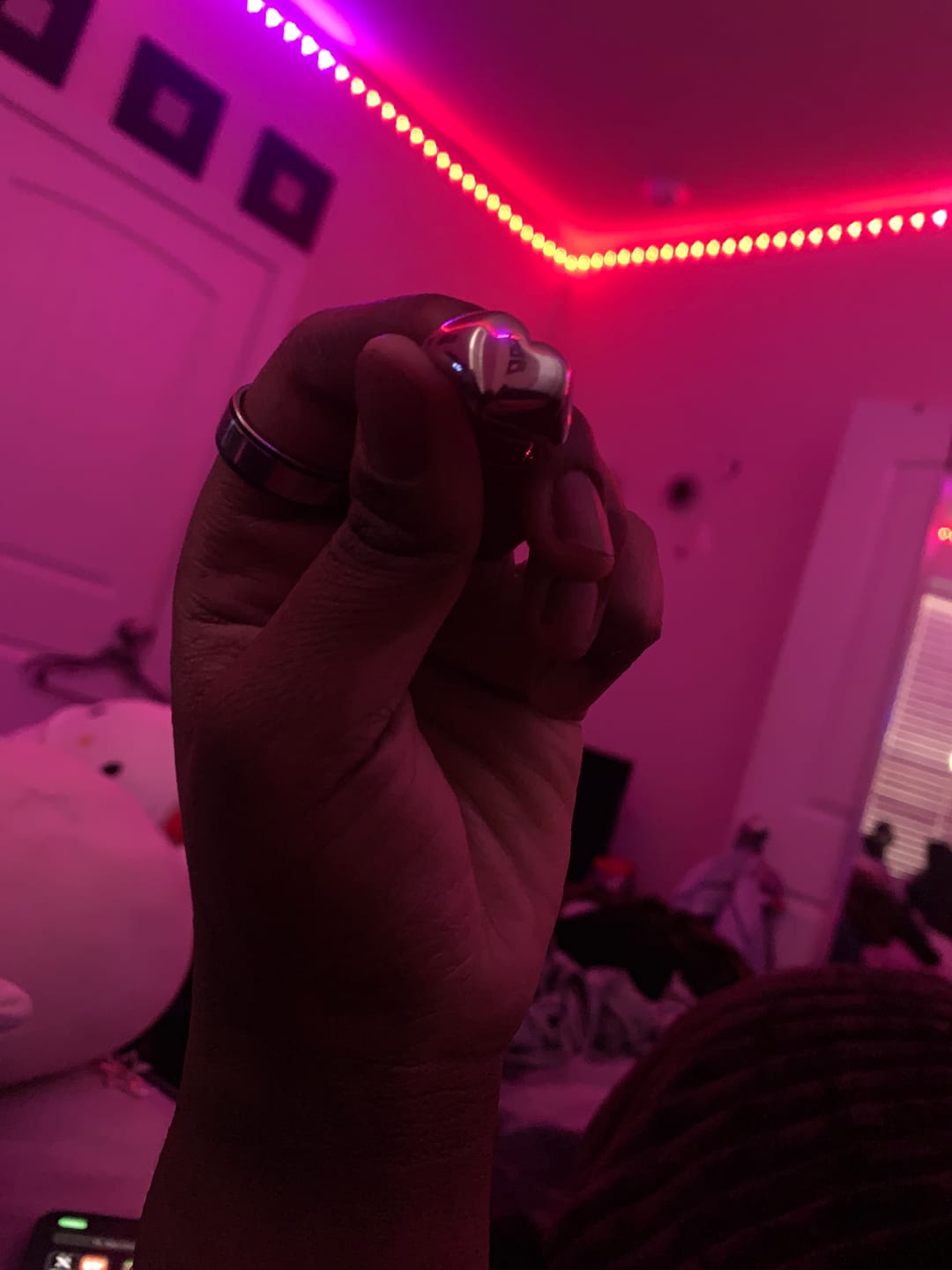 Customer photo review of HEART RING (ENGRAVABLE)