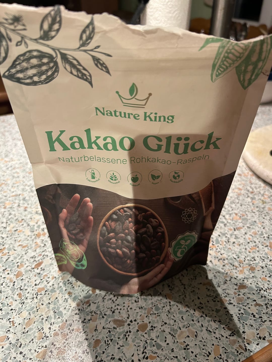 Customer photo review of Bio Kakao Glück (100% Bio Roh Kakao) - 250g