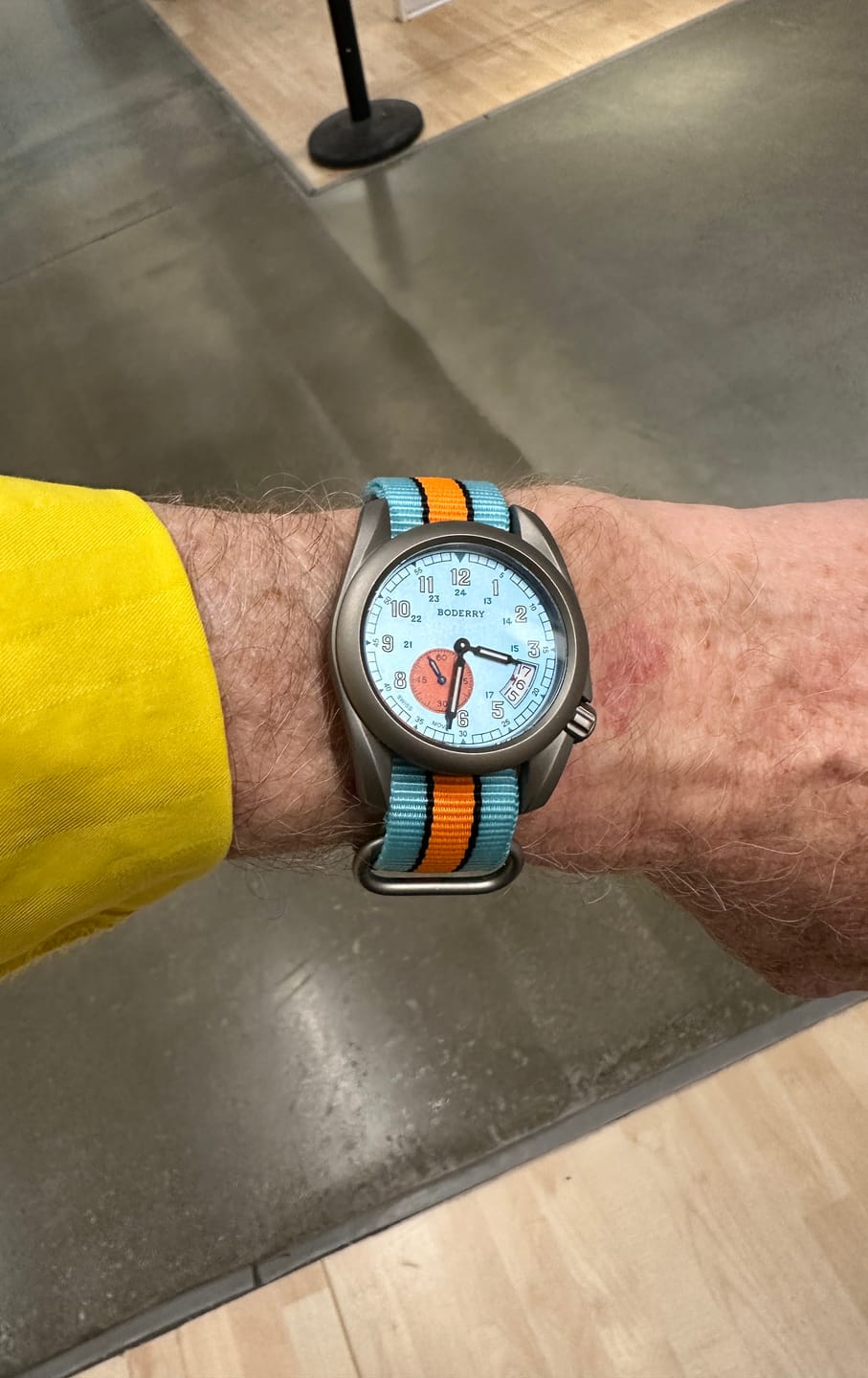 Customer photo review of VOYAGER 38 - 100M Waterproof Titanium Field Watch | 917G