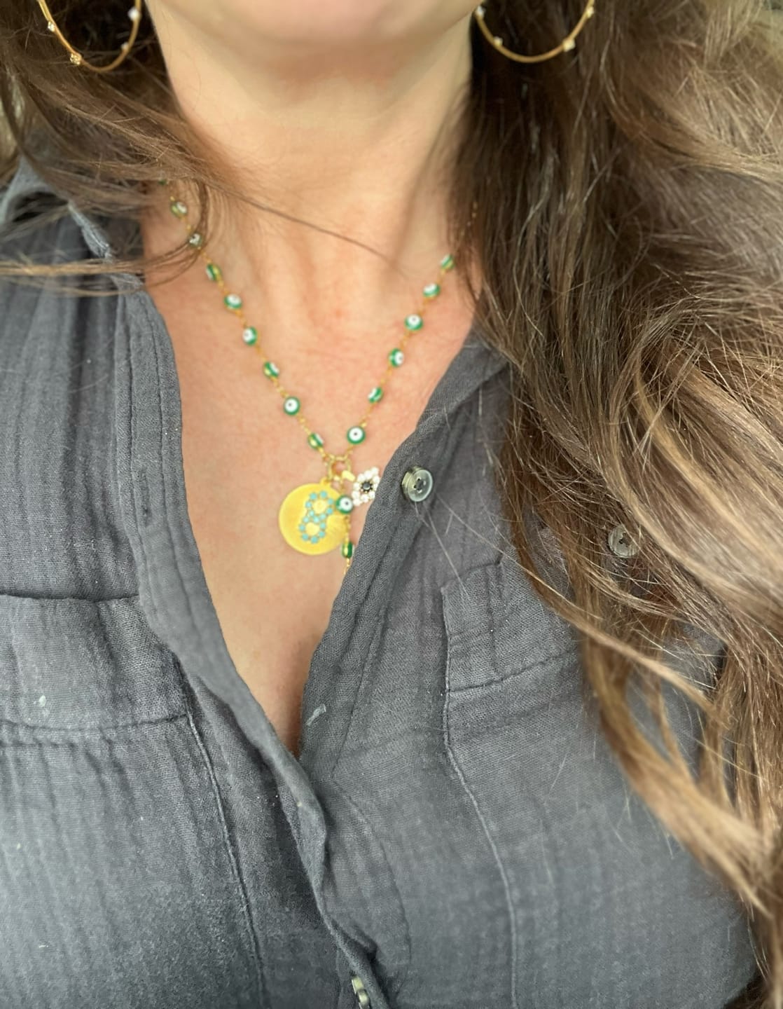 Customer photo review of Galia Necklace