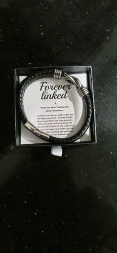 Customer photo review of Forever Linked Memorial Bracelet