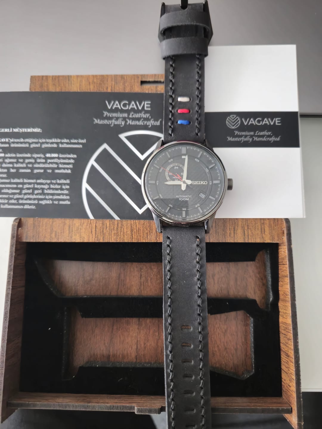 Customer photo review of Klasik Saat Deri Kordon Saat Kayışı Siyah - Üçip
