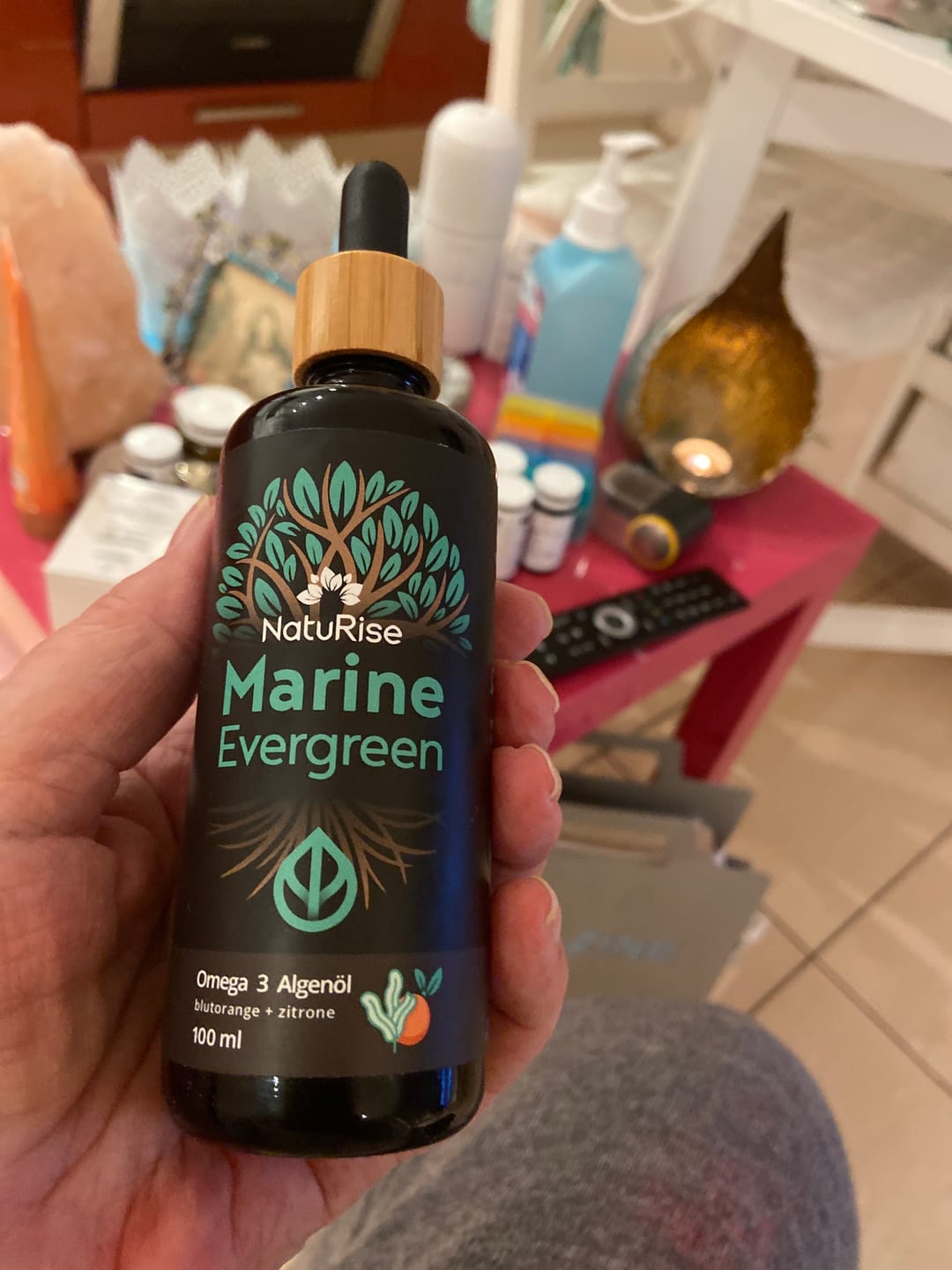 Customer photo review of Omega-3 Algenöl (100ml)