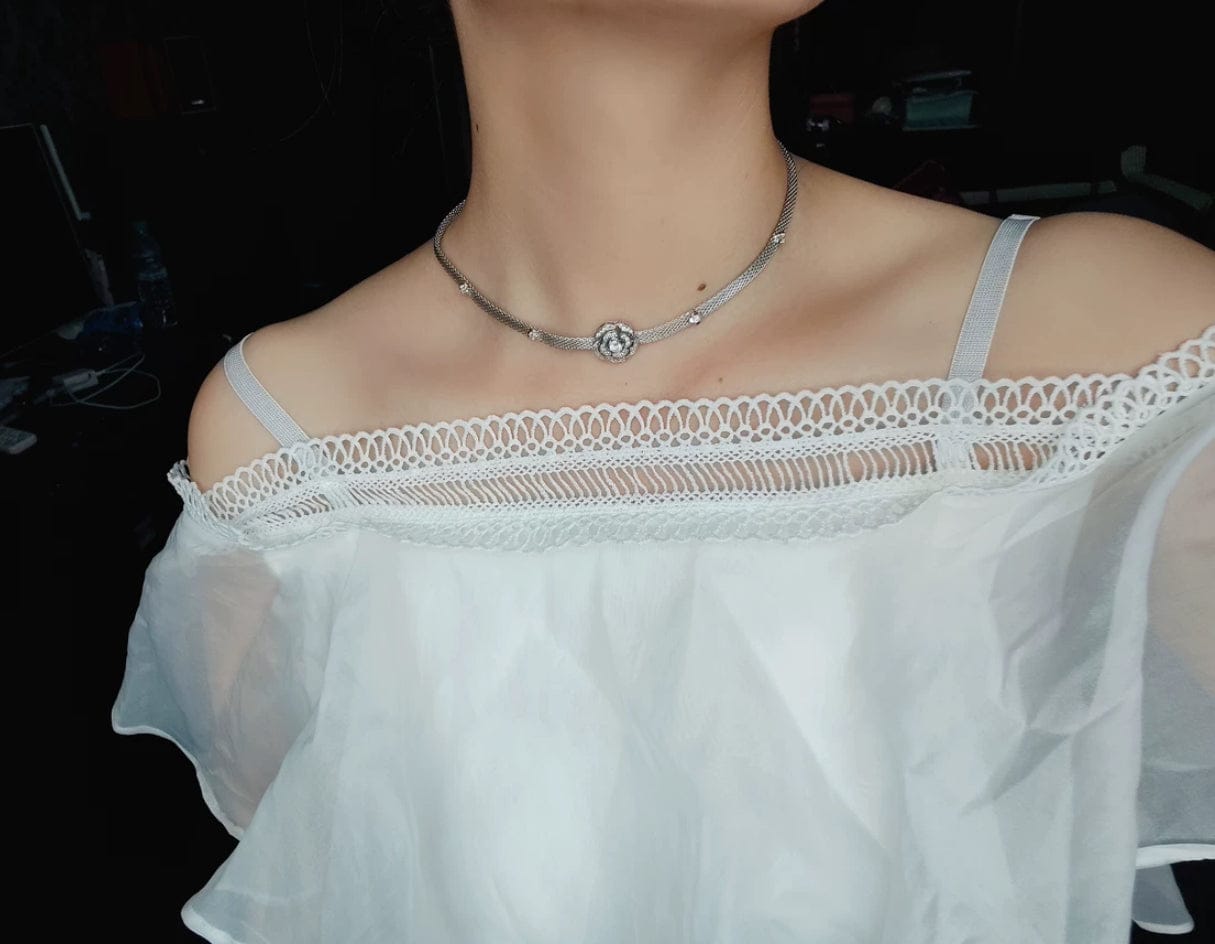 Customer photo review of Yelina Necklace | Sterling Silver