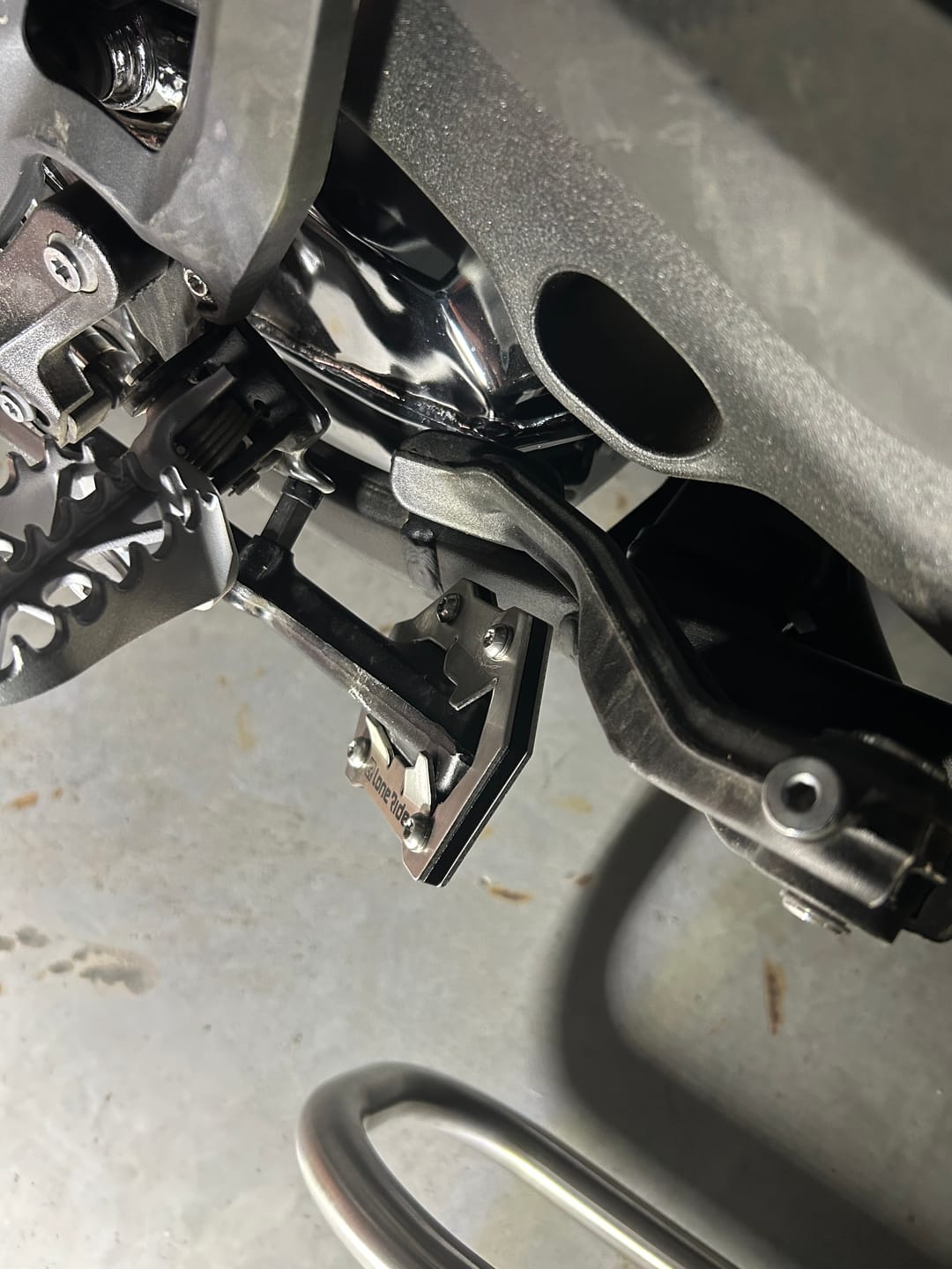 Customer photo review of Side Stand Foot Extension BMW R1300GS