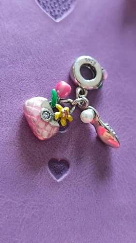 E. A. review of 925 Sterling Silver Purse and Sandal Charm image 1 out of 1