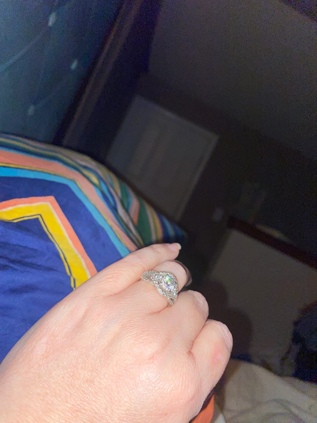 Customer photo review of 3-Stone 1.25ct CZ Ring in Sterling Silver