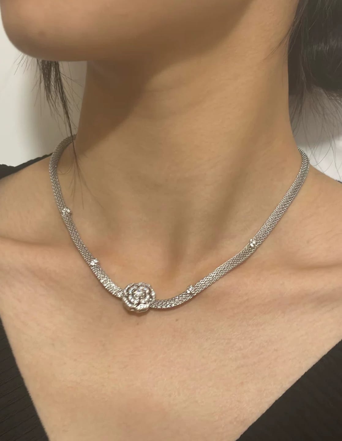 Customer photo review of Yelina Necklace | Sterling Silver