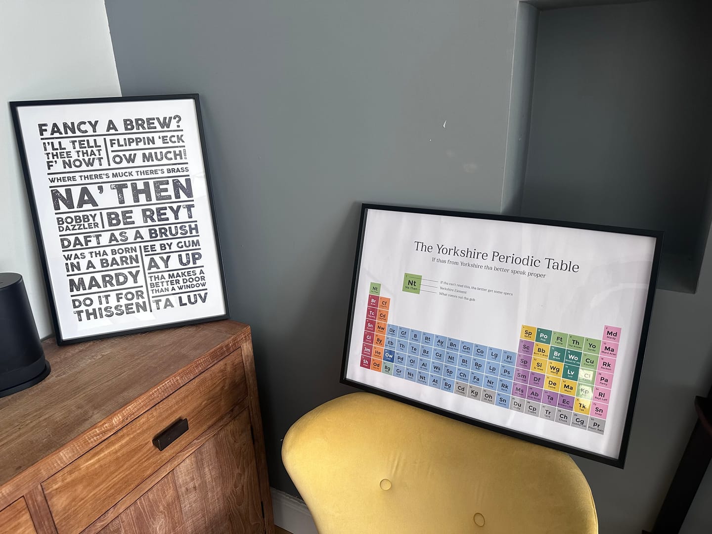 Customer photo review of The Yorkshire Periodic Table - Print