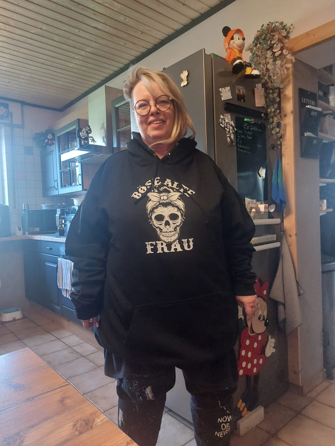 Customer photo review of Böse alte Frau - Damen Hoodie