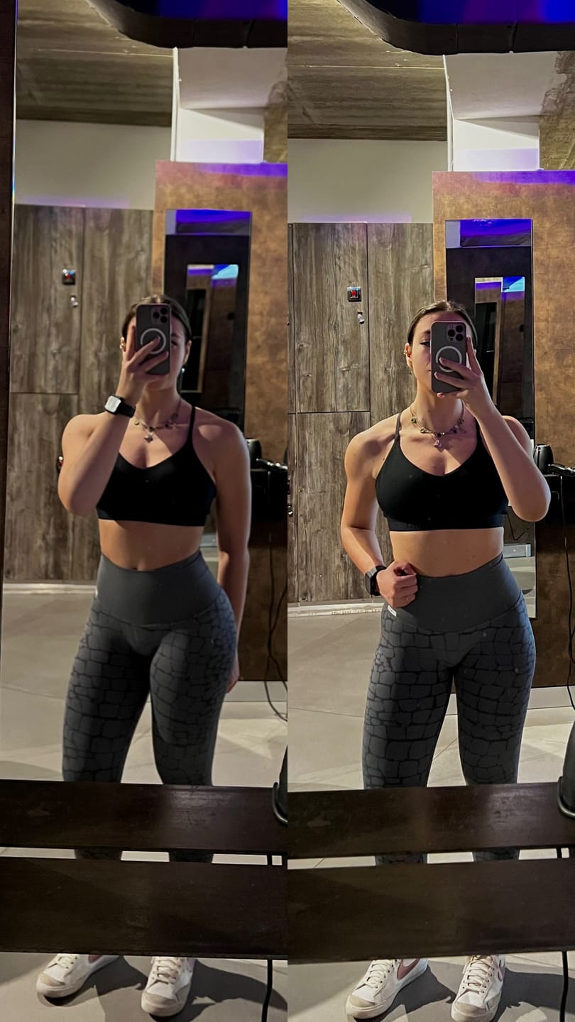 Customer photo review of Leggings All-up Grigio Ira Cocco
