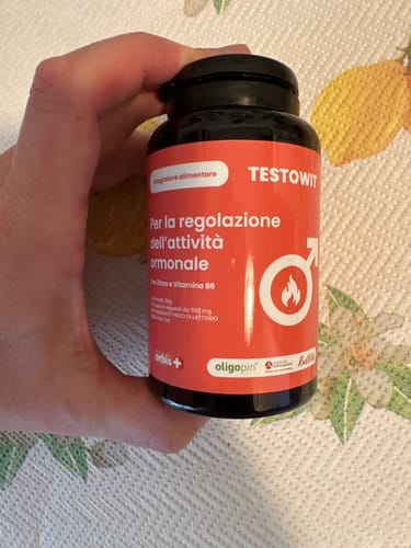 Customer photo review of TESTOWIT - Regolazione ormonale 120 cps NEW!
