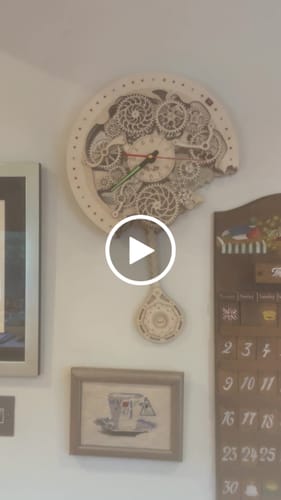 Customer video review of Gear Clock 3D Wooden Puzzle