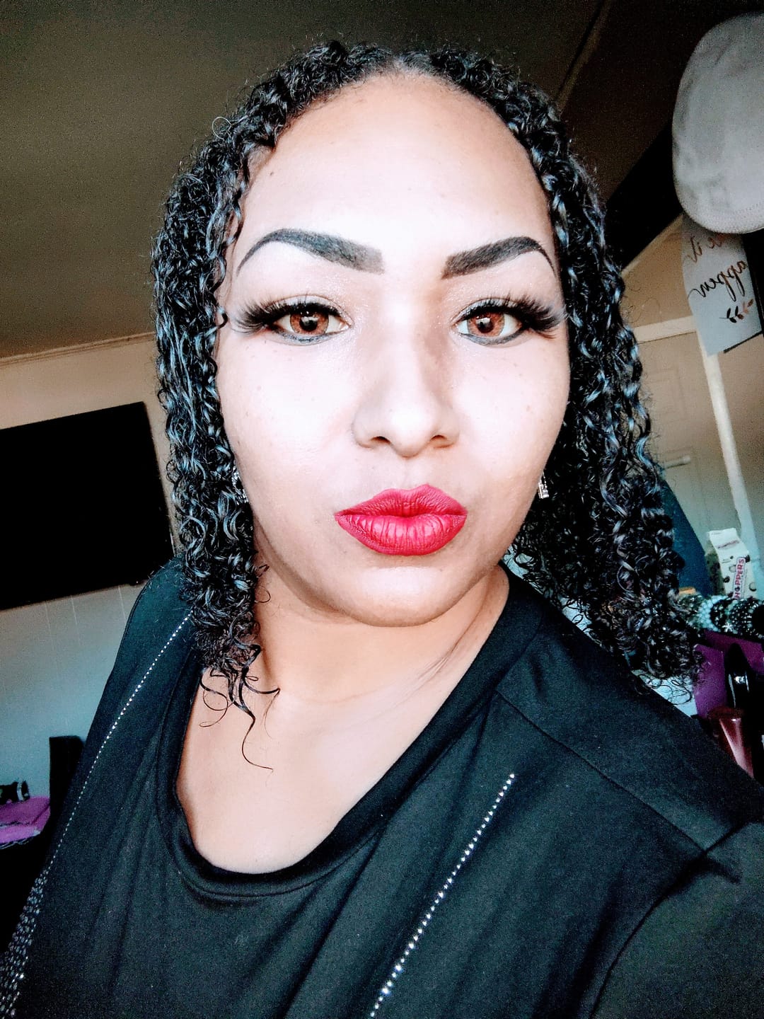 Customer photo review of Three Tone HONEY Brown Prescription Coloured Contact Lenses