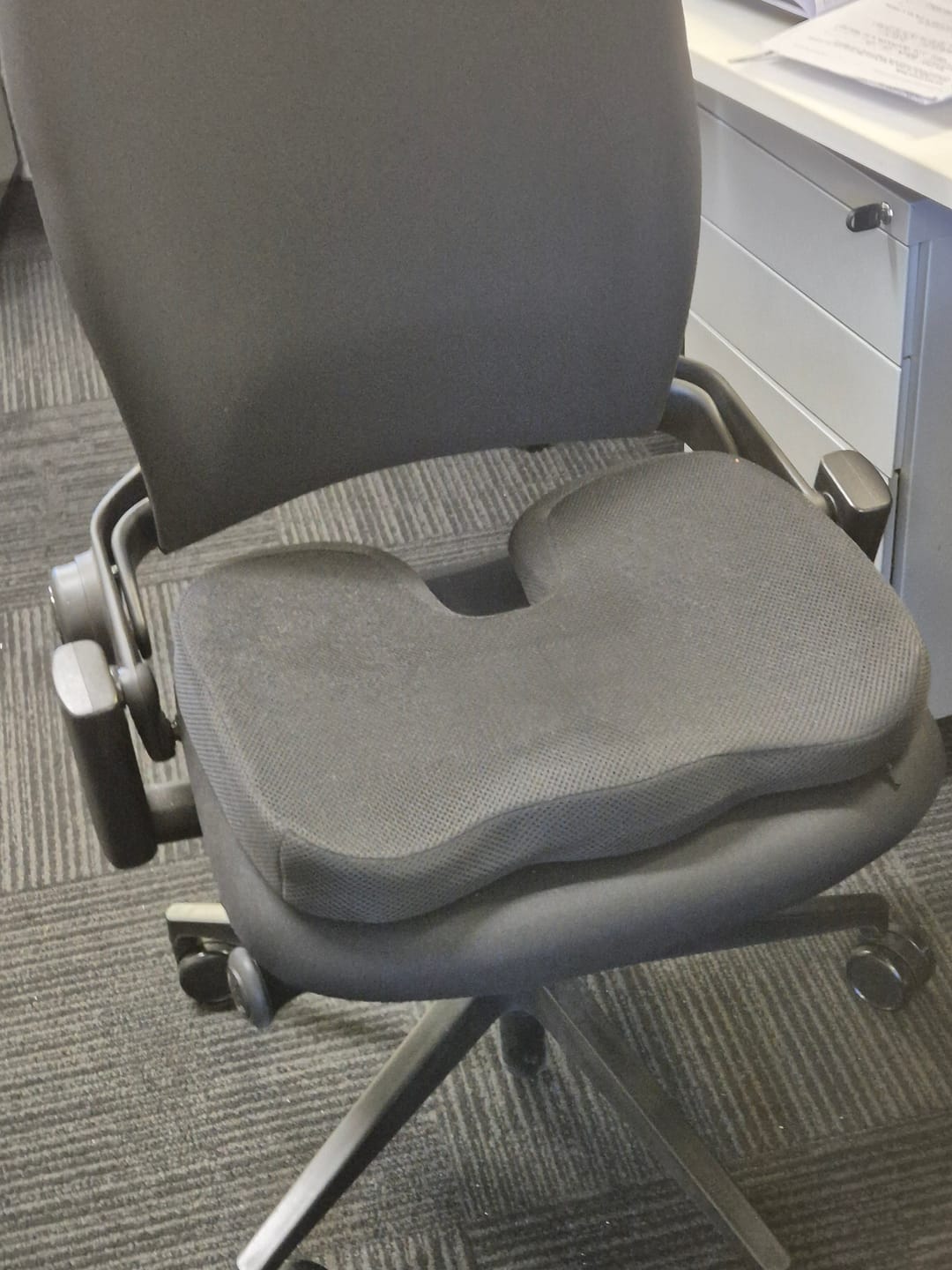 Customer photo review of Memory Foam Seat Cushion