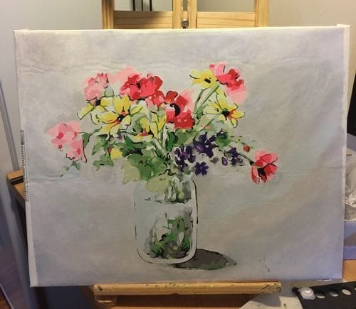 Customer photo review of Custom Paint by Numbers