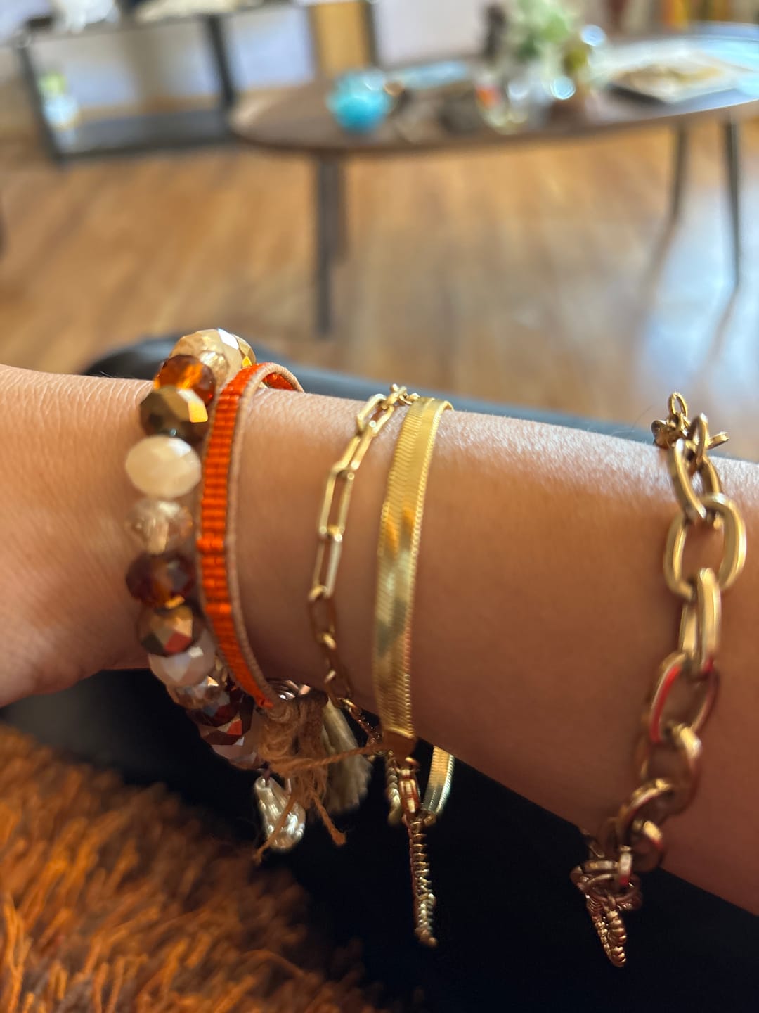 Customer photo review of PULSERA BOR GITANA ESTRELLA
