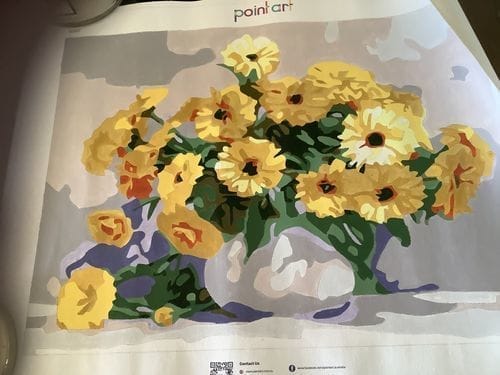 Customer photo review of Custom Paint by Numbers