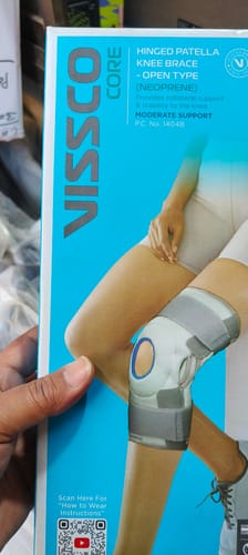 Customer photo review of Neoprene Hinged Patella Knee Brace | Provides moderate support & stability to the Knee - (OPEN TYPE) - Grey (Single Piece)