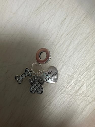 B. S. review of 925 Sterling Silver Best Friend Dangle Charm image 1 out of 1