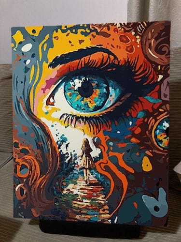 Customer photo review of The Clairvoyant (Paint by Numbers)