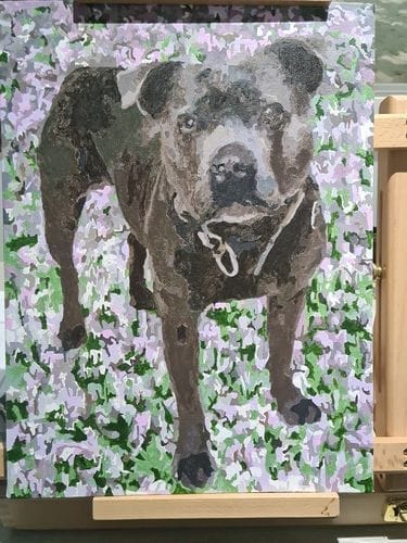 Customer photo review of Custom Paint by Numbers