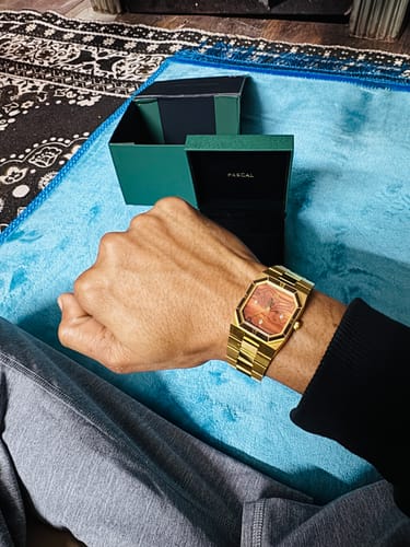 Customer photo review of Octagonal Enamel Diamond Watch