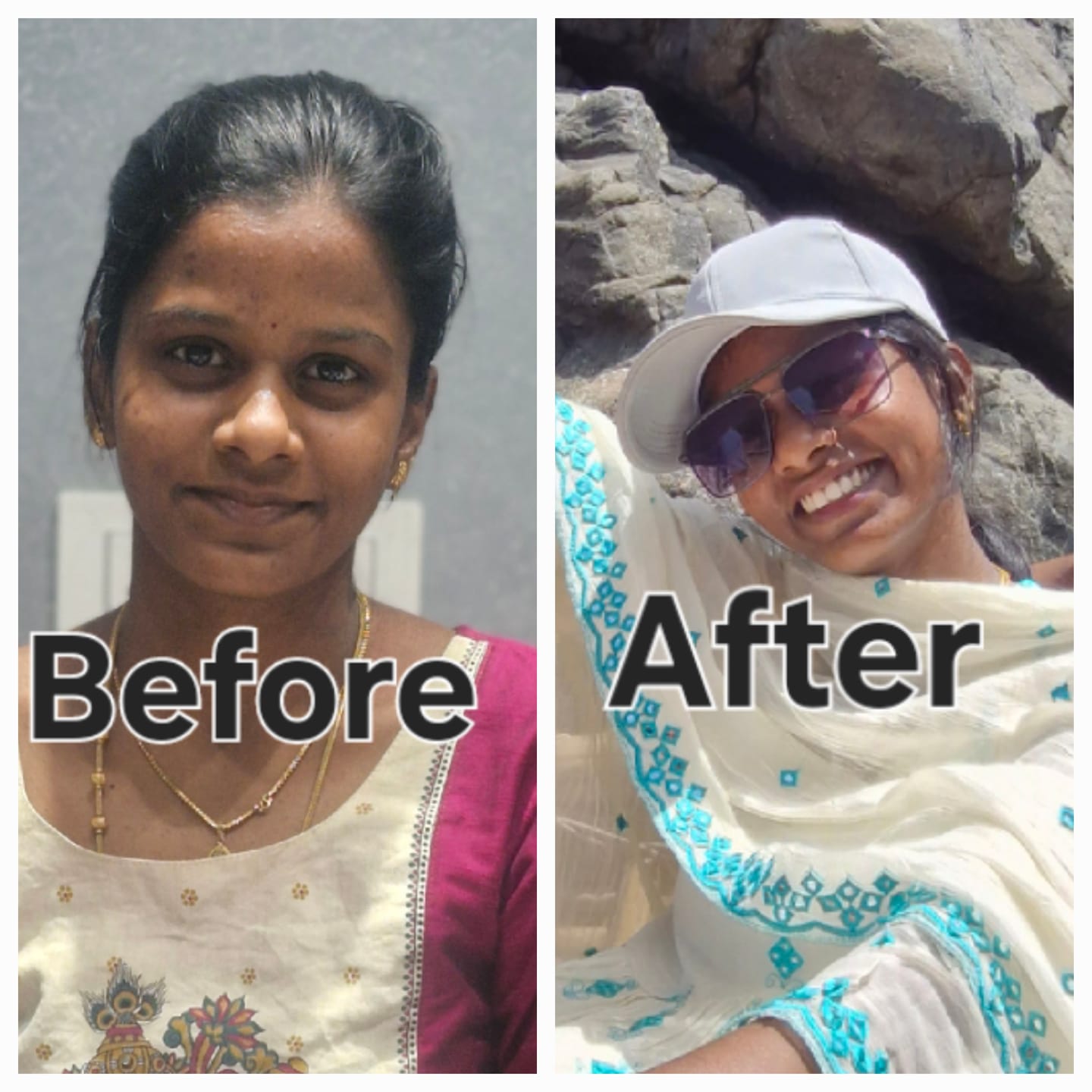 Customer photo review of Aishwaryam SPF50 Powerful,weightless & Moisturizing Sunscreen , Pa++,uva& Uvb Protection