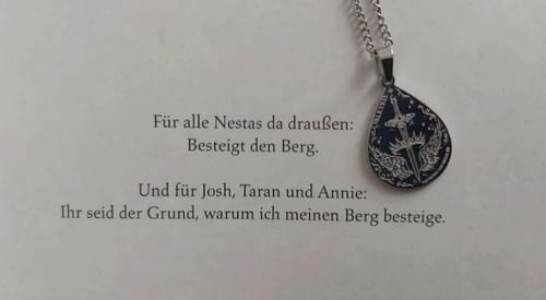 Customer photo review of Valkyrie Necklace