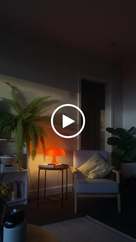 Customer video review of Puffball Lamp | Blood Orange