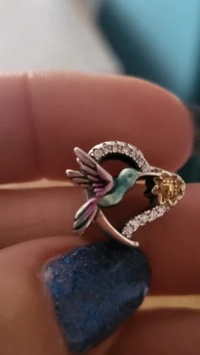 G. S. review of 925 Sterling Silver Hummingbird Charm image 1 out of 1