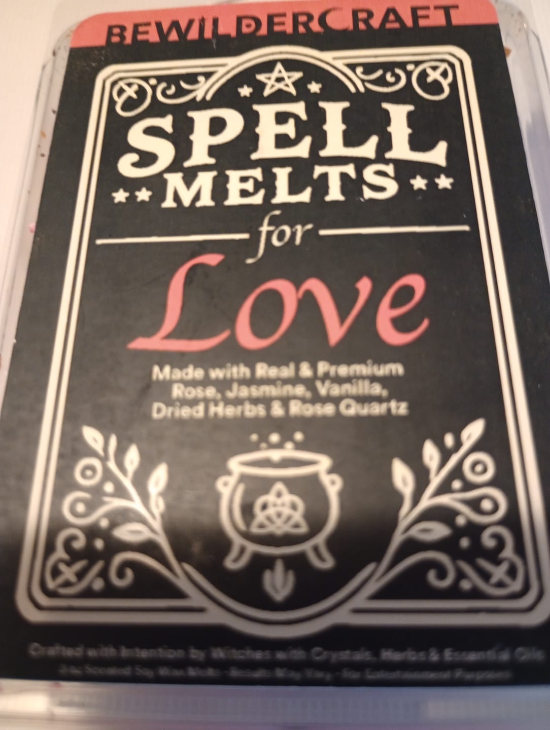 Customer photo review of Spell Melts for Love Wax Melts