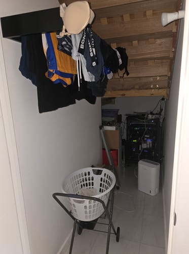 Customer photo review of Wall Mounted Drying Rack - Foldable Indoor and Outdoor Drying Rack