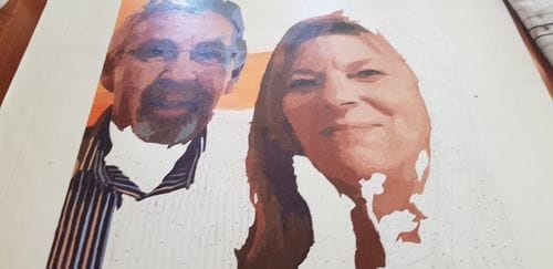 Customer photo review of Custom Paint by Numbers
